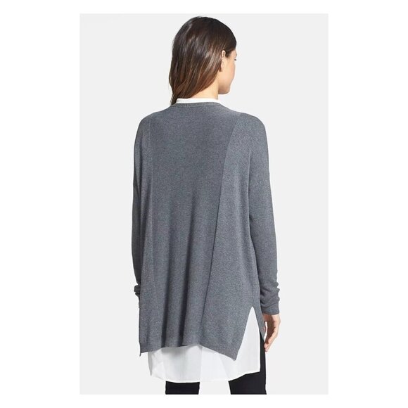 EILEEN FISHER Zip Front Cardigan - Picture 3 of 7